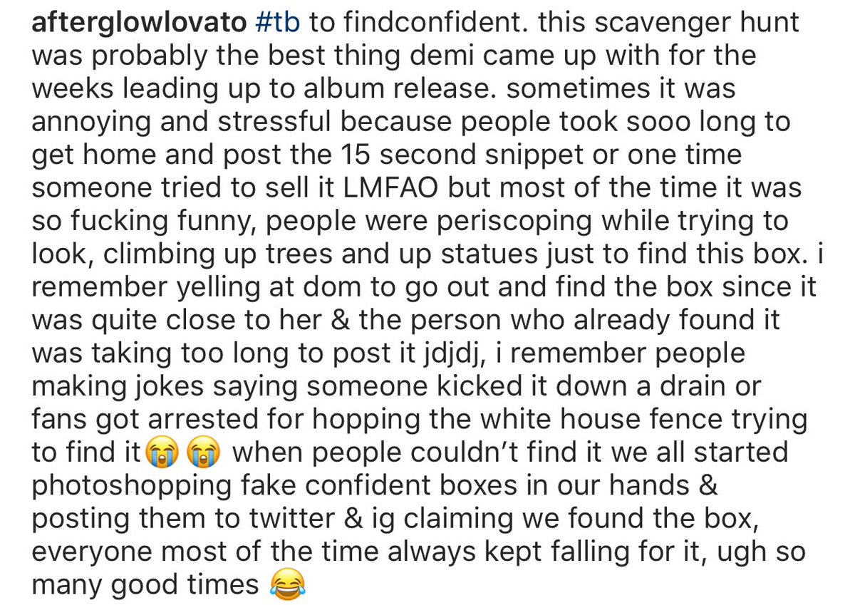 afterglowlovato's tweet photo. #findconfident was the best thing ever https://t.co/FJC1llFwGA