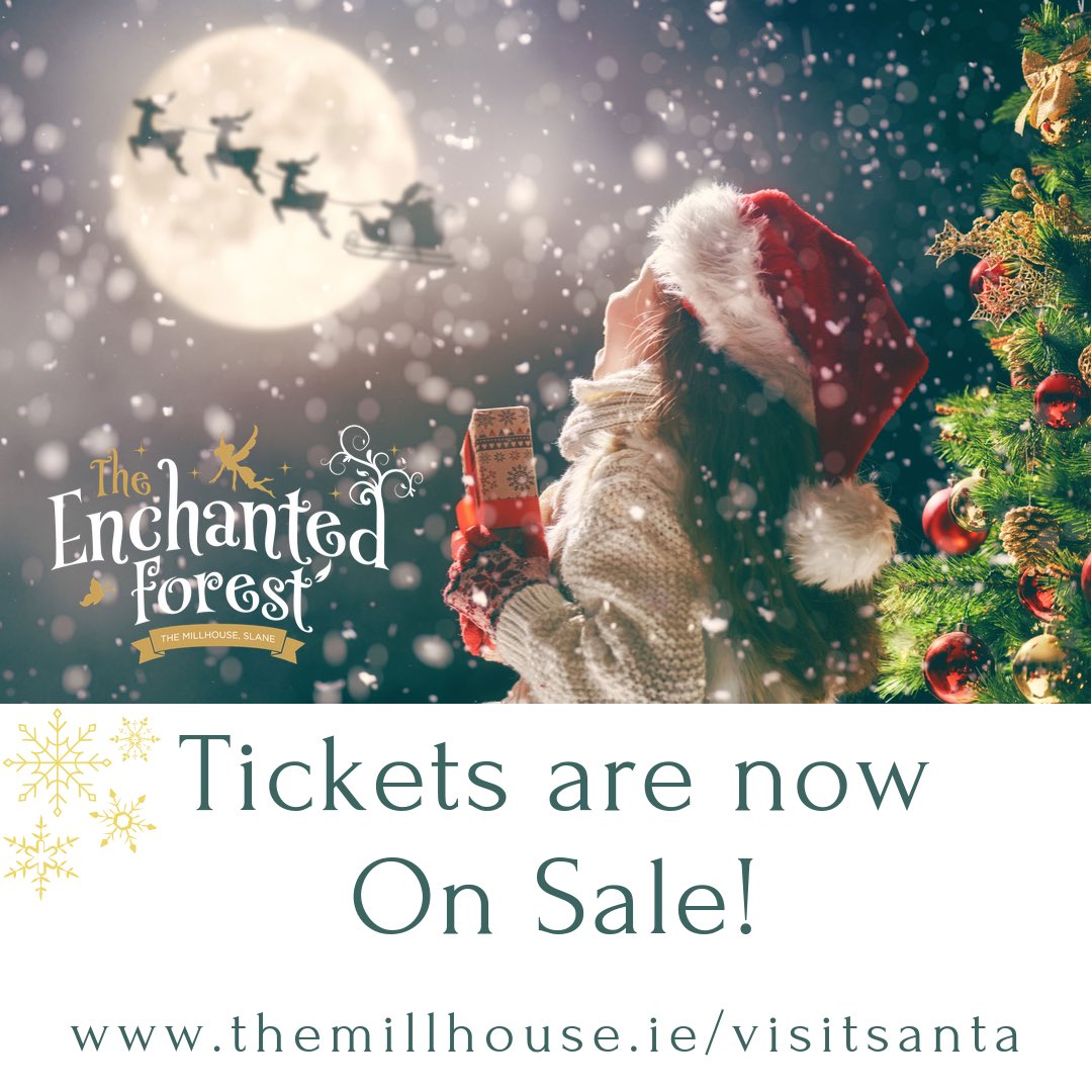 Visit Santa at the Enchanted Forest Christmas Experience. Make this Christmas enchanting at The Millhouse in Slane.
Tickets on sale now themillhouse.ie/visitsanta
#magicalelves #🎅🏻 #🤶🏻 🎄 #❄️ #enchantedforest #santavisit #visitsanta #festivespirit #santaclaus #christmasexperience
