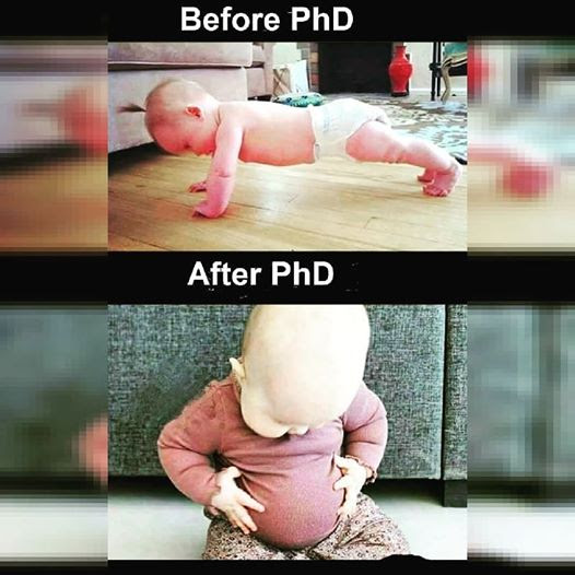 au_psychology's tweet image. Some hump day humor courtesy of Fernando, a second year doctoral student! #gradschoolhumor #selfcare