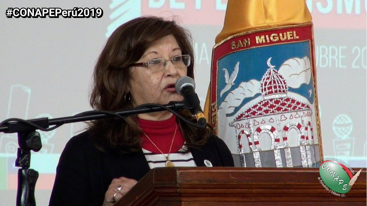 PrensaCONAPE's tweet photo. El Presidente Internacional de #CONAPE, @RaulGonzalezNov y nuestra Vicepresidenta en #Perú 🇵🇪, @GeomarPacheco1 llevaron acabo la inauguración de la 4ta Cumbre Internacional de Periodismo - #CONAPEPerú2019.

#CONAPEInternacional https://t.co/ZZjsQYK6rh