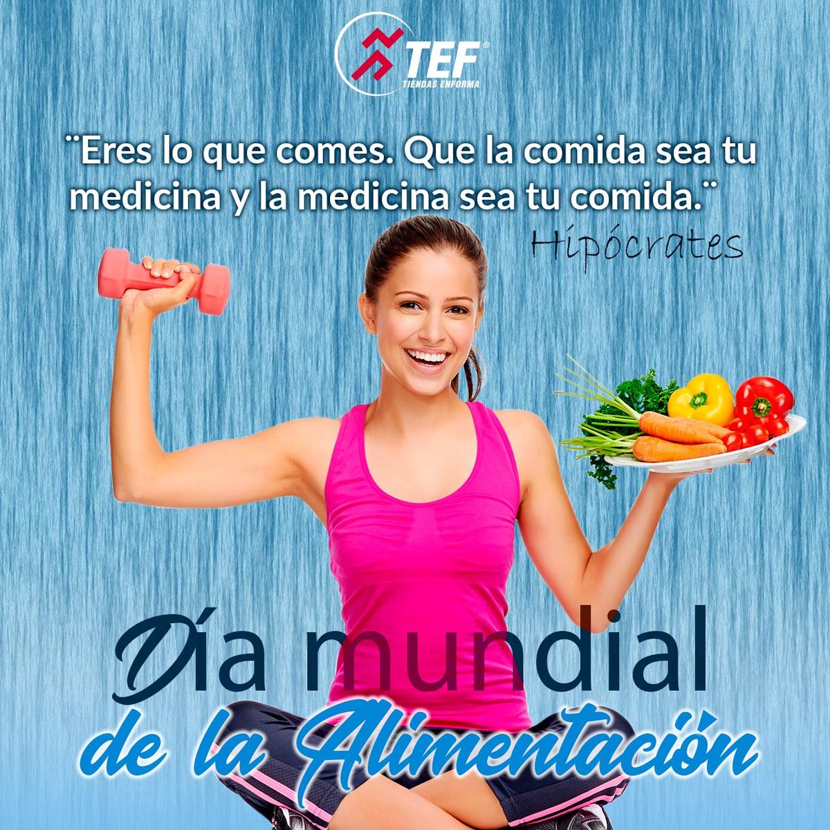 TiendasEnforma's tweet photo. El Objetivo de esta celebración es concientizar a los estados y sus poblaciones sobre la importancia de la alimentación en el mundo, ¿Cómo aportamos? En nuestro blog➡️ https://t.co/cLly2oU3M2 #DiaMundialdelaAlimentacion #FelizMiercoles #nutrition https://t.co/g0BfUX3KfM