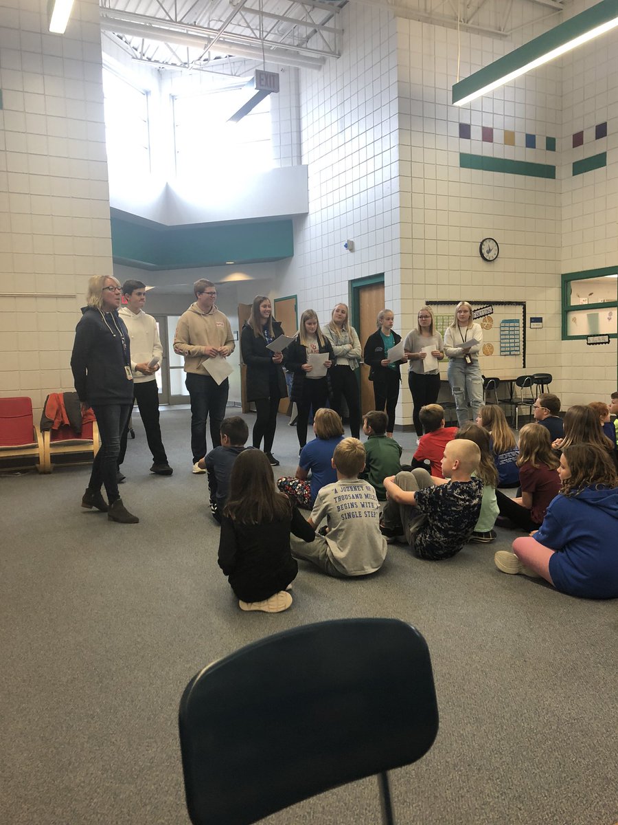 FCCLA Leaders kicking off our food drive for next week!