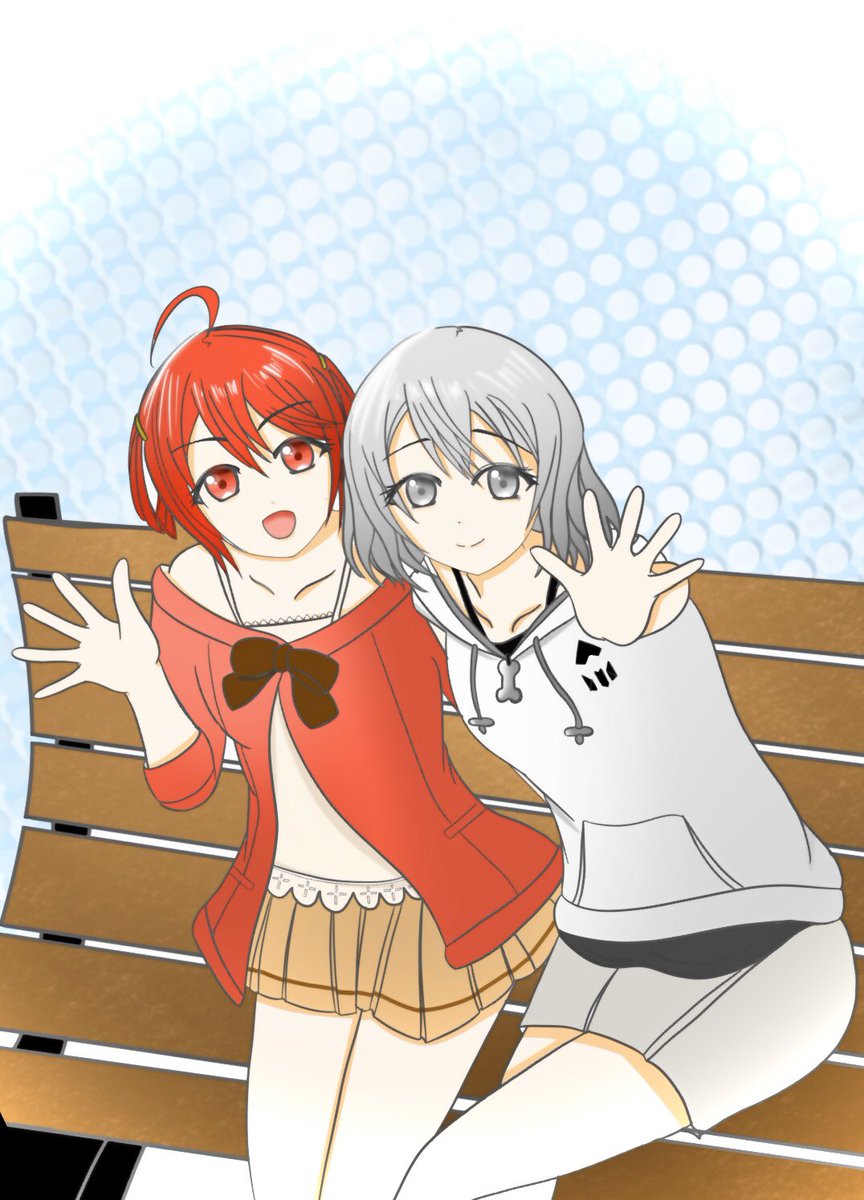 りあふィナンシェ على تويتر 富士急ハイ ンドの鉄骨 長に乗った時に下見ると友達が近くのベンチから手を振ってくれている という構図 あの あのベンチね また行きたくなったじゃあないか ピクトラ