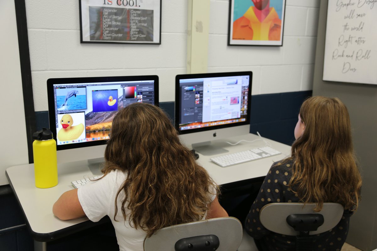 Millbrookmsart's tweet image. 6th grade is learning @Photoshop this week!! Students learn the #selectiontools and #quickmask to begin working on a digital self portrait collage