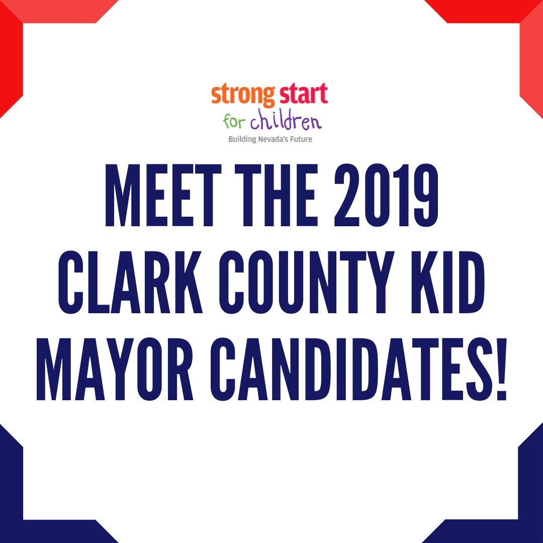 StrongStartNV's tweet photo. Time to meet the 2019 Clark County Kid Mayor Candidates! 

Camryn, Alex, Isabella, Emalee, and Zayden! 🙌🎉

#KidMayor2019 #ClarkCountyKidMayorCandidates https://t.co/vRq993kwGA