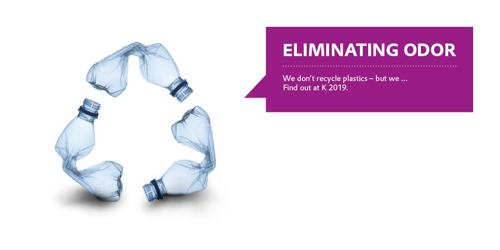 Evonik's tweet photo. We don’t recycle plastic – but we… Learn more about how we improve the #recycling process for many types of plastic at #K2019 (HALL 6, BOOTH B28): https://t.co/xeSSnnYGQM #CreateTheExceptional https://t.co/qQqM08vMKQ