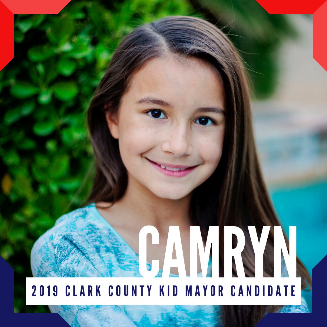 StrongStartNV's tweet photo. Meet Camryn,

Camryn's running for Clark County Kid Mayor to encourage more kids to be kind and respectful to each other, especially to kids who have special needs.

Camryn loves that the community is welcoming! 👋

#KidMayor2019 #ClarkCountyKidMayorCandidate https://t.co/ss0xAcxe1E