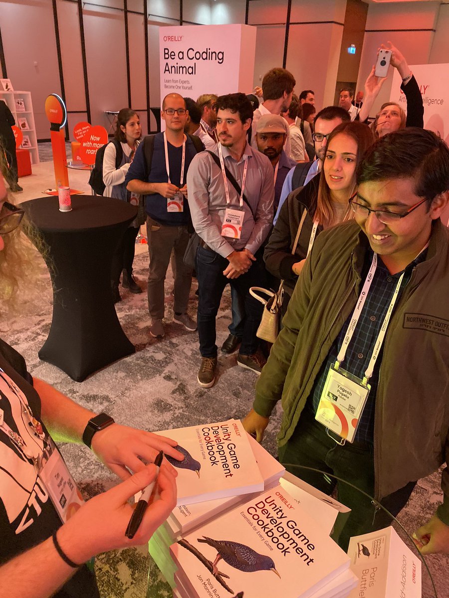 parisba's tweet image. Book signing! #OReillyAI