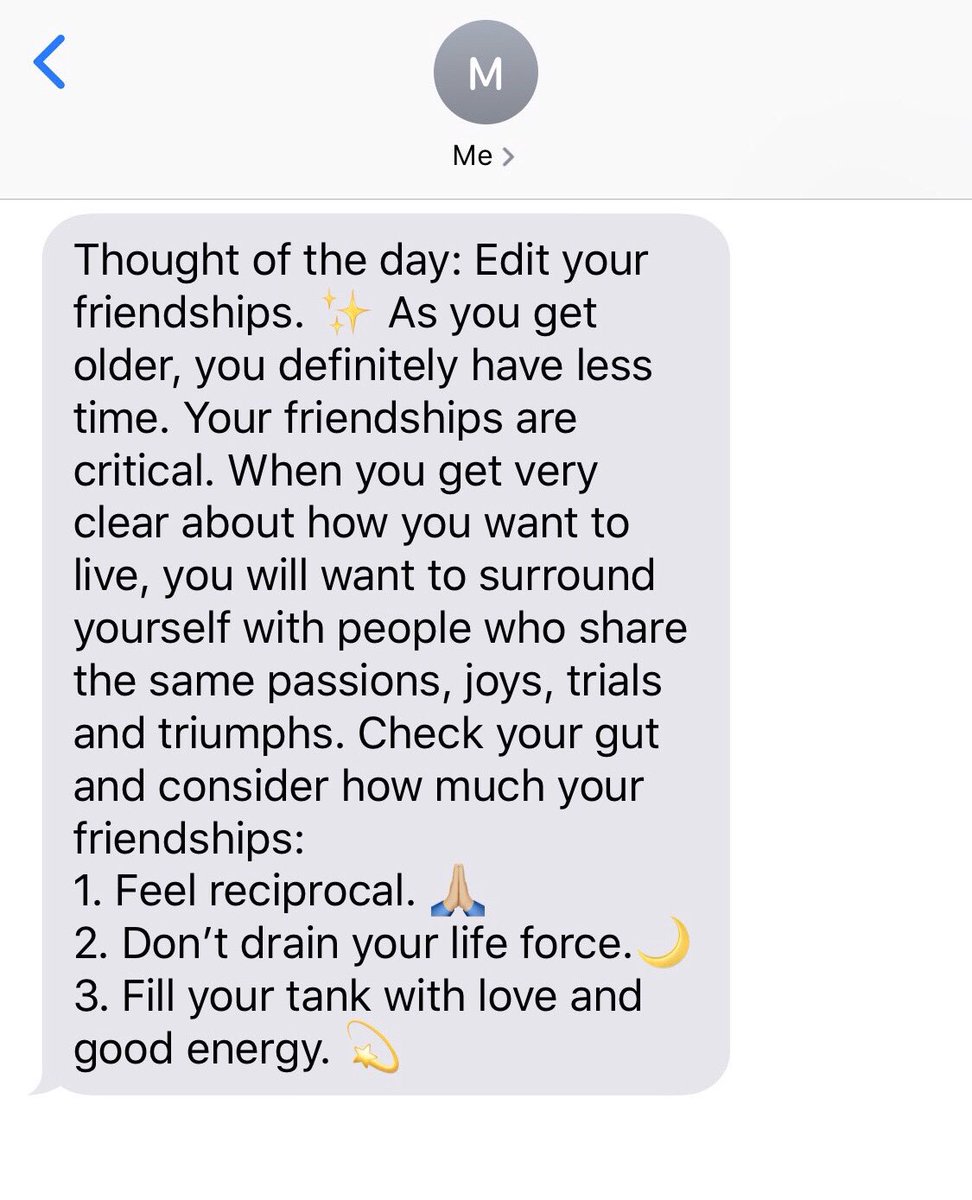 Today's thoughts on friendship ✨ #gottothinkin'