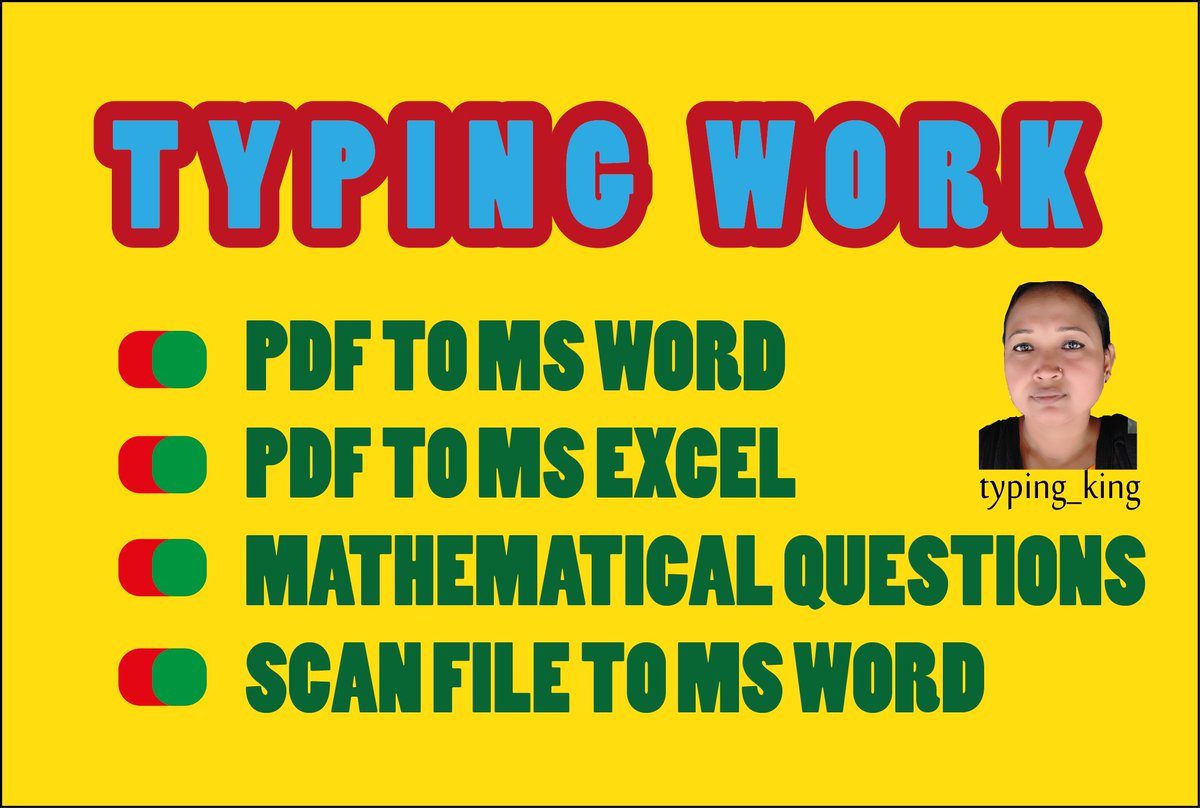Sharmin29889652's tweet image. Full time typist only on fiverr. please check bit.ly/2OKvpYo #typist #typing #typing_job