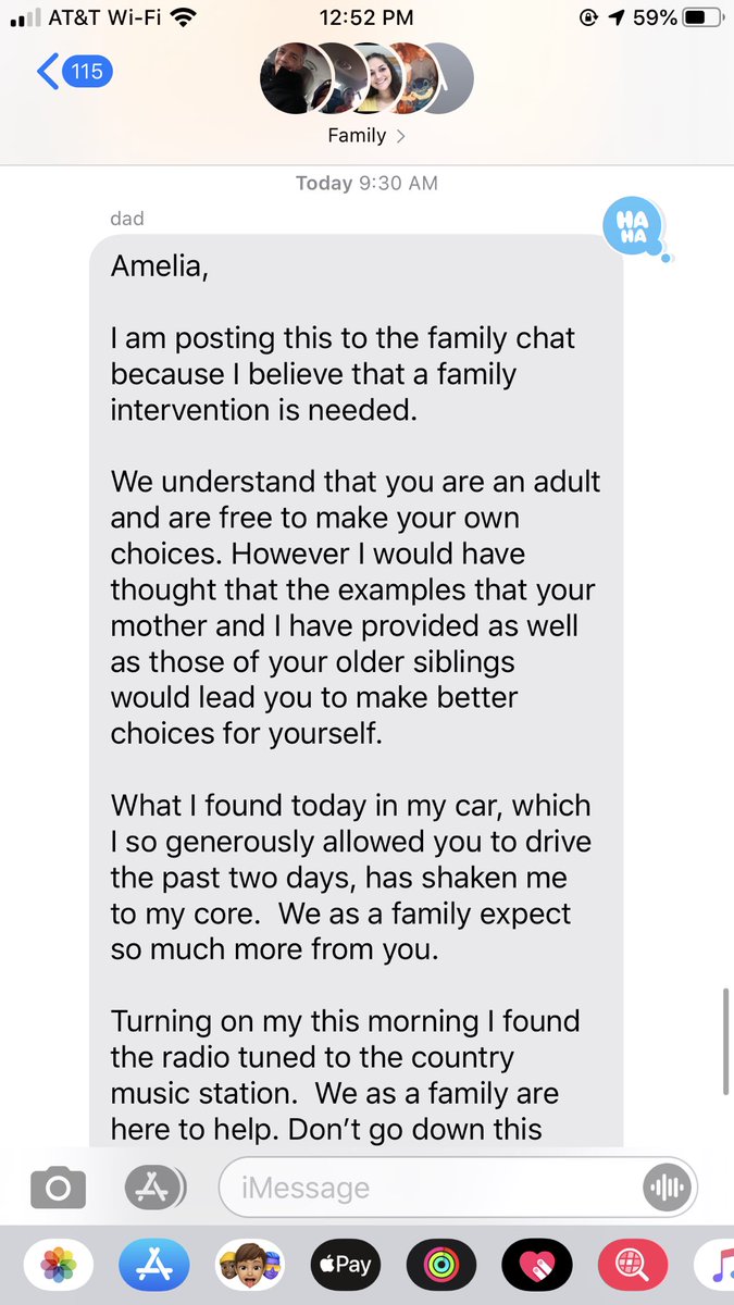 a_santarosa's tweet photo. Everyone please take a minute to read this text from my dad this morning 🤦‍♀️😭 https://t.co/OdRT86BxK7