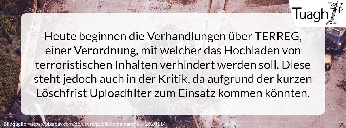 botenbeil's tweet photo. Heute beginnen die ersten Trilog-Verhandlungen zu #TERREG, der umstrittenen Verordnung zur Bekämpfung von terroristischen Online-Inhalten. Wir haben den Inhalt der Verordnung für euch #zusammengefasst https://t.co/HAHQ0kMhkm https://t.co/3Vo76n0agH