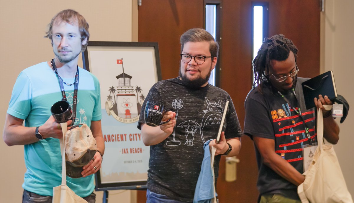 ancientcityruby's tweet image. Thank you to #acr2019 sponsor @Shopify @laurendrewtodd @kmcphillips @anniecaronca for your awesome support of multiple events including @hoptinger Trivia Night! Can't beat the Tuque and gifts for our first prize winners!
#shopify #rubyonrails #react