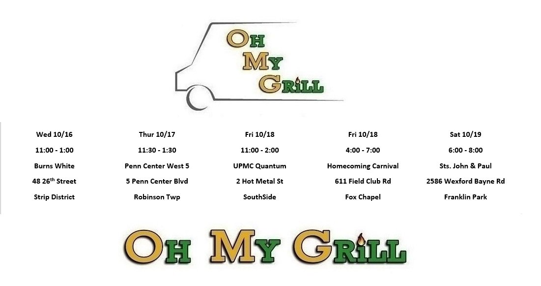 Where we're Grillin' this week!