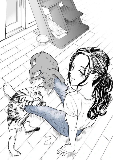 ジーンズ系の過去絵ラスト!
過去絵をふりかえると結構かいたな^^ 