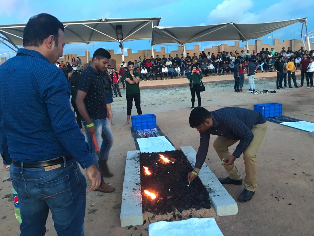 madhurima0101's tweet photo. #InfiniteTalent2019 prepping for the fire walk! 🔥 https://t.co/gieFuF3q1G