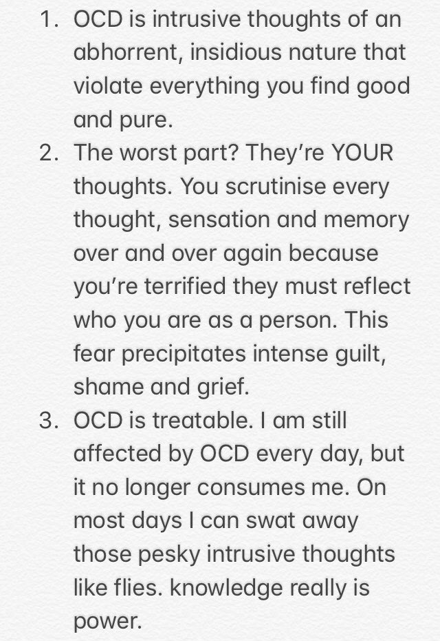 Gilly_Franklin's tweet photo. @ocdaction 
#ocdawarenessweek 
#3forOCD https://t.co/xqRo2Qkhi7