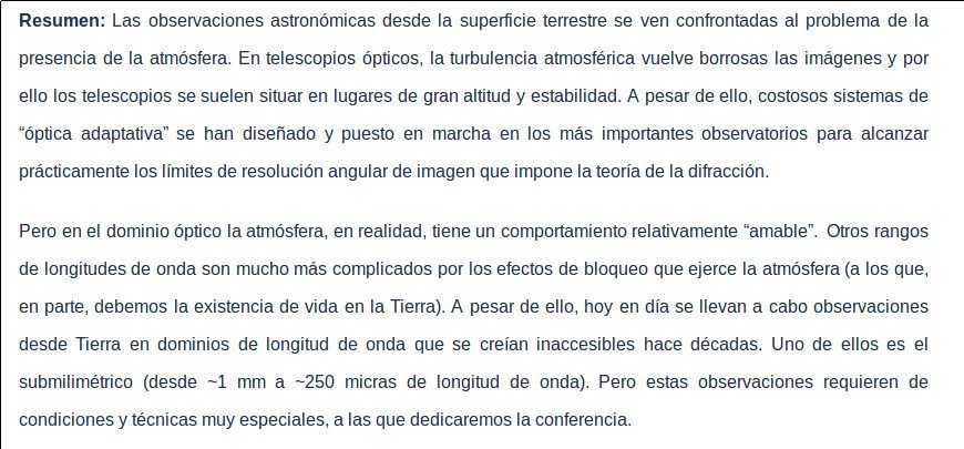 iff_csic's tweet photo. @CSIC @bynzelman Detalles de la charla "Efectos Atmosféricos en Observaciones Submilimétricas" de Juan Ramón Pardo del #Astromol @ASTROMOL_
 #GruposdelIFF #IFF @csic
 📆Lunes 4 de noviembre 
⏲️18:15-19:15
No es necesario reservar; abierta hasta completar aforo
https://t.co/az9auHefyV
@CSICdivulga https://t.co/HLYTmU2aYB