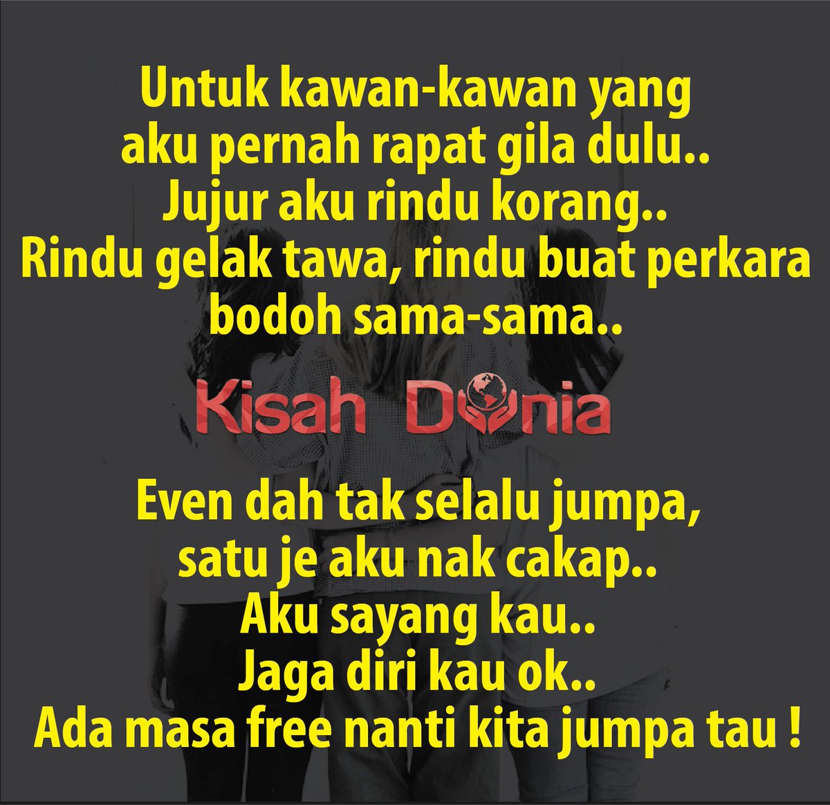 Kisah Dunia On Twitter Nanti Jumpa Ea Aku Rindu Korang Rindu Kawan Bff Kawanrapat Kawanbaik Kisahdunia Lawakdboom Https T Co Gnb8odbzvp Twitter