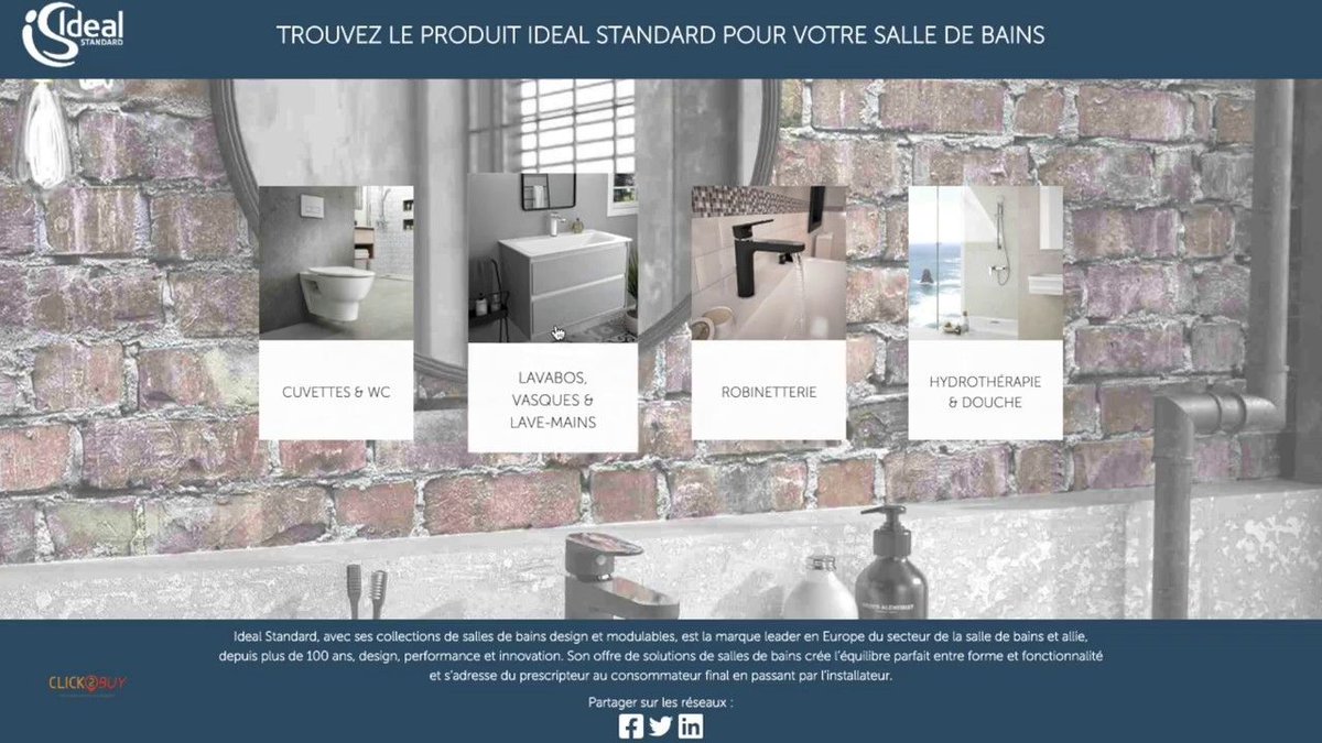 Click2Buy_'s tweet image. Discover the seamless pathway that @IdealStandardFR offers to its consumers thanks to @Click2Buy solution ! #FromBrandToRetailer @BricomanFrance 
buff.ly/35Ame2x