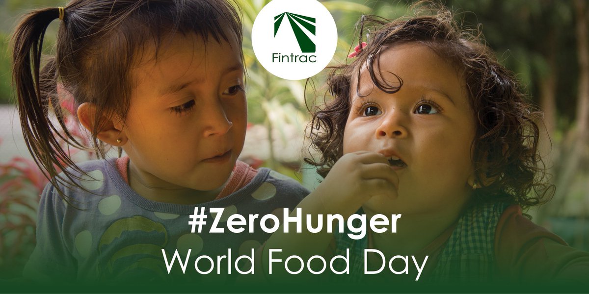 Fintrac's tweet photo. Happy #WorldFoodDay! Good #nutrition &amp; sustainable food security depend on 3 cornerstones: increasing availability of healthy foods, expanding household purchasing power, &amp; promoting behavior change. Stay tuned to learn how we’re integrating these in our efforts for #ZeroHunger. https://t.co/bkyLTe9zze