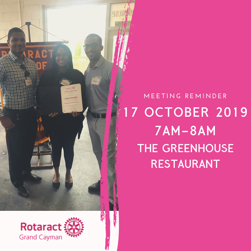 RotaractCGC's tweet image. Attention! Lil RCGC meeting is tomorrow from 7am-8am at the Greenhouse Restaurant. #rcgc #rotaract #grandcayman #caymanislands #ImpactThroughUnity #RotaractImpact #ImpactUnity #RD7020Unite #RD7020Unity #RD2070Impact