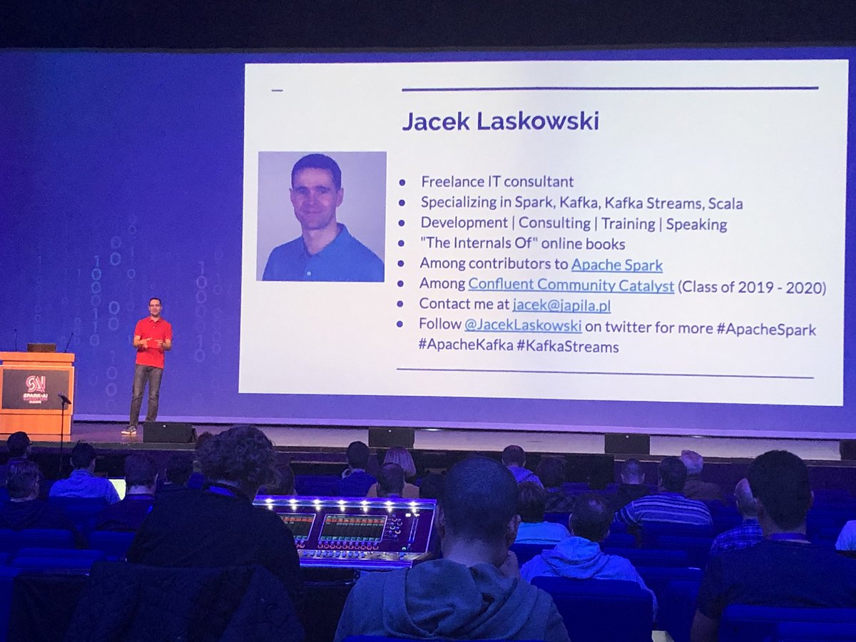 @jaceklaskowski watching and learning from you is always fun... #SparkAISummit #latestandgreatest