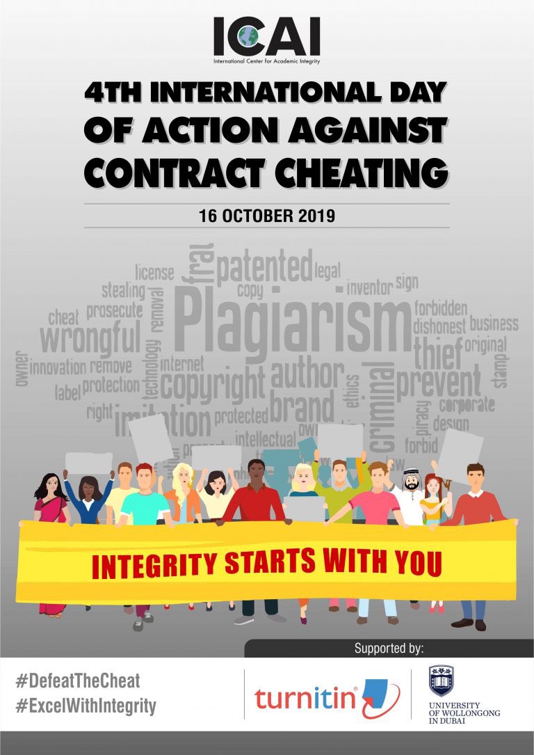 TweetCAI's tweet image. Welcome to the IDoA!  Please join by posting pictures and messages in support on twitter using #excelwithintegrity, #defeatthecheat  and the ICAI website forum for IDoA.  Check back for the Poster Contest Winners to be announced later today.