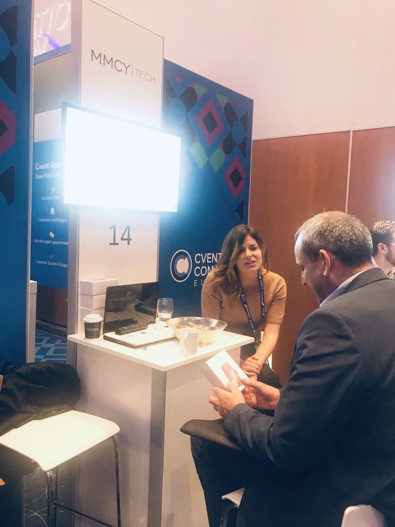 MMCYTech's tweet photo. Never a dull day at #CventCONNECTEurope! Always happy to see new faces! #Cvent https://t.co/hWS6XnQYKc