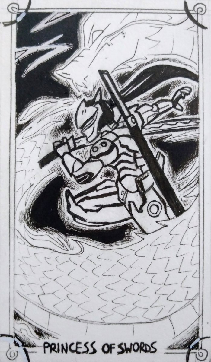 ambersonic96's tweet photo. Day 16 - Princess of Swords (Genji) #inktober #ink #drawing #traditional #overwatch #genjioverwatch #princessofswords #tarot #promptsheet #tarotober #tarotober2019 #day16 @sleepios @good__vibrationss @blizzard https://t.co/13eO1dNBpI