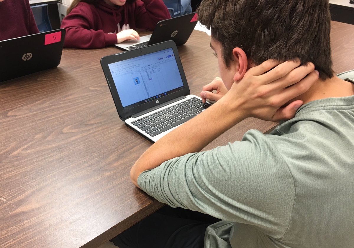 mvlamey's tweet photo. For #digitalcitizenshipweek students in #ITC401 are exploring their presence in the digital spaces they reside in and then discussing the similarities and differences with others in their group #edupei #educationpei @gobobcatsgo https://t.co/aOEFzlFYdn