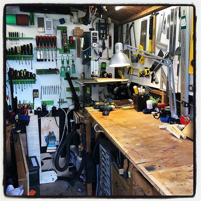 TheShadesShop's tweet photo. What’s seldom is wonderful. A rare day in the shed #shed shop #microshop #woodwork #toolwall https://t.co/wWwchRb8jA https://t.co/EgVyrfRB3N