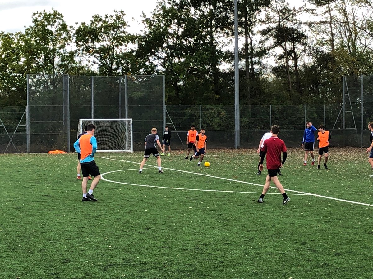 CombertonSF's tweet photo. CSF football teams share the Astro as their enrichment training session is joined by staff from @YouthSportTrust @FA and filmed for @BBCNewsround (showing we believe on 4/11). Great to see!
#girlscan #respectinfootball https://t.co/CAFFm5pBfQ
