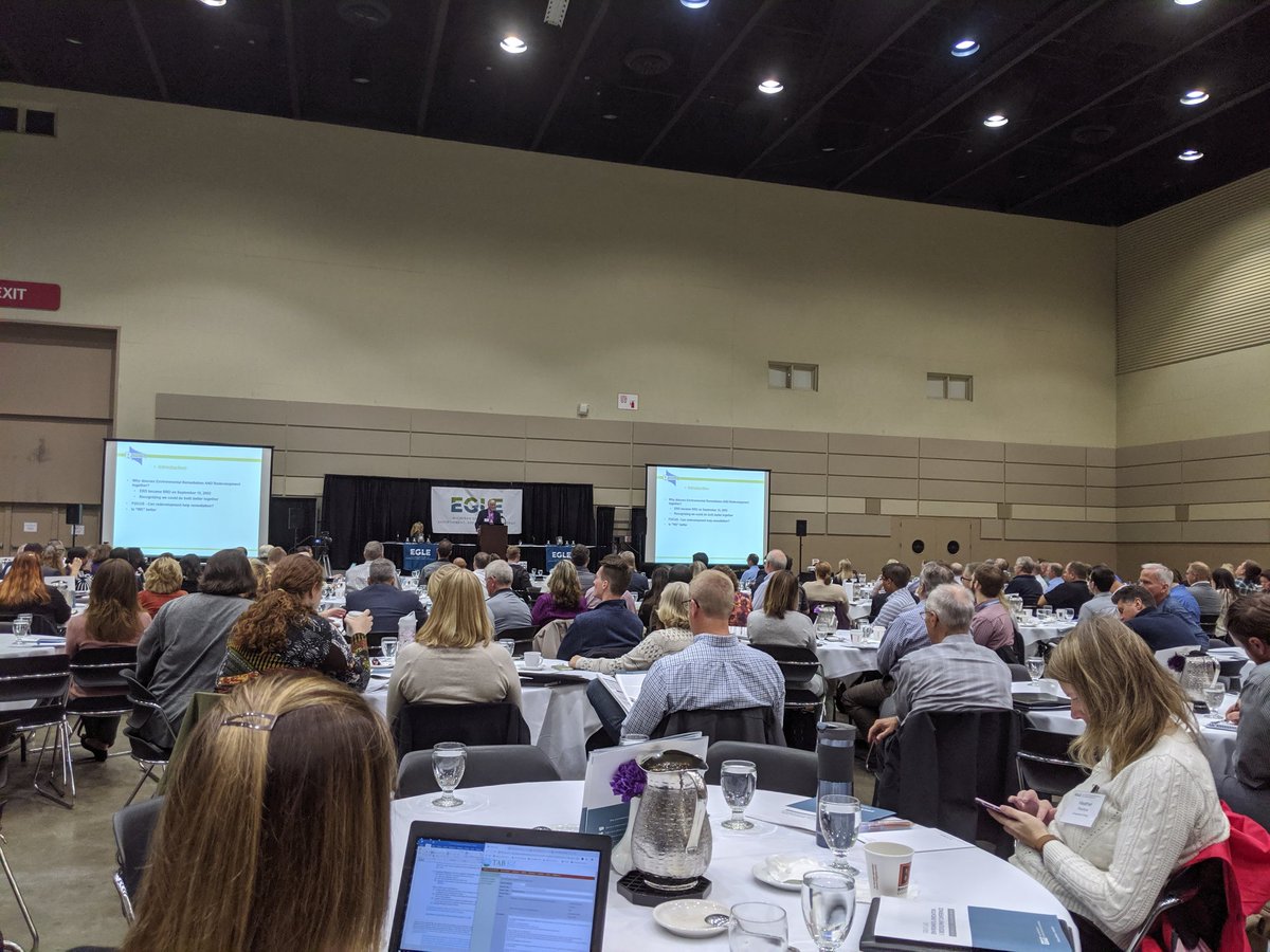 Big crowd <a href="/LansingCenter/">Lansing Center</a> for the #GreatLakes Environmental Remediation and Redevelopment Conference. Check out our plenary sessions via livestream at Michigan.gov/EGLEevents. Use #GLERRC to join the conversation.
#mienvironment