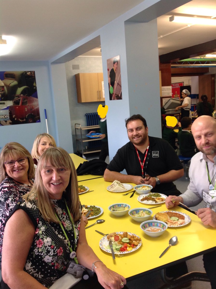 wyndclf's tweet photo. Nikki Harrison and Ian Hegarty from Cityserve brought visitors from Wigan to taste our school dinners. https://t.co/hvqbUQwr5U