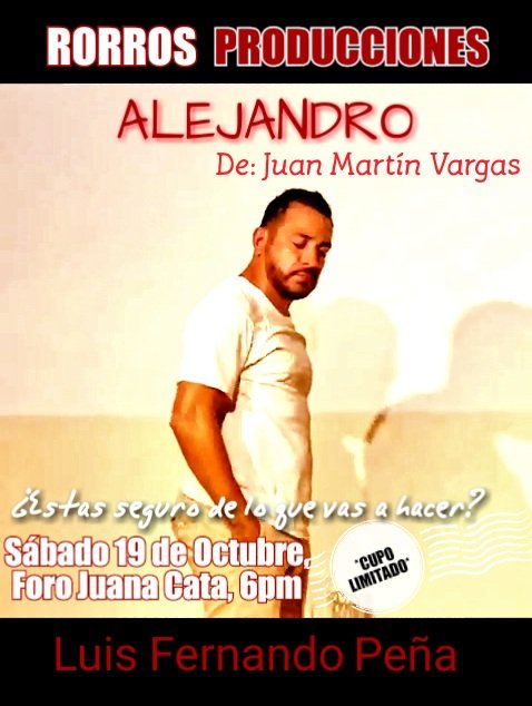 JuanmvGtt's tweet photo. Este sábado Regresa @luisfer_lucho a @AlejandroObra, no te lo puedes perder, Foro @JuanaCataCdMx 6pm,
Somos @Rorros_Prod https://t.co/G3N4ThiX32
