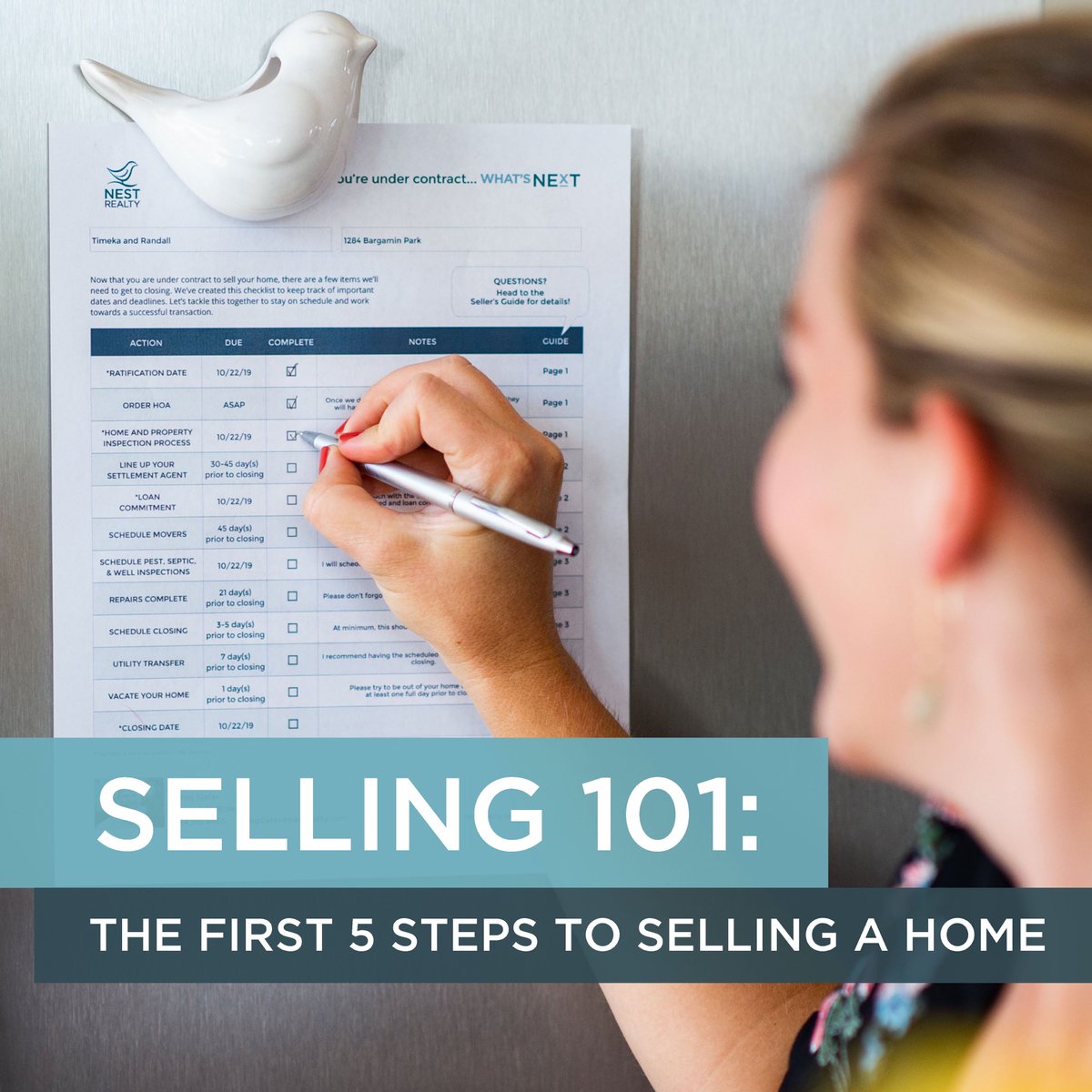 SELLING 101: Considering selling your home? Whether you're a first time seller or a seasoned homeowner, here are the first five steps you should take...
#moveBOLDLY
nestrealty.com/blog/selling-1…