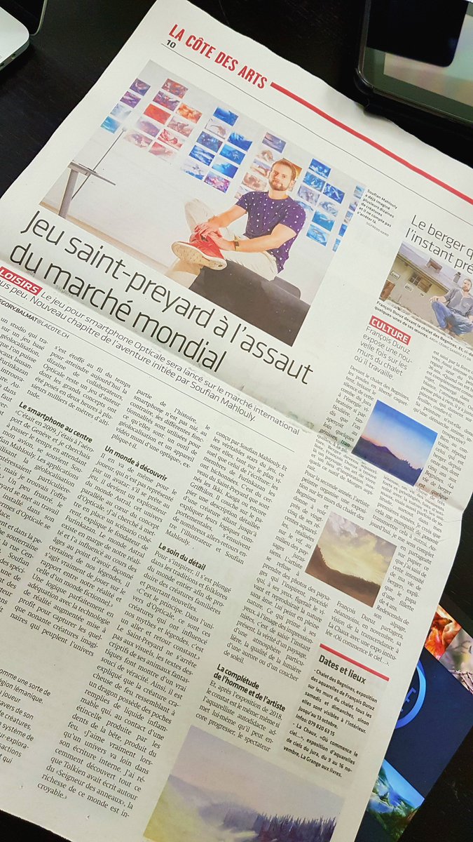 OpticaleTheGame's tweet photo. "Le Monde Astral existe en marge de notre réalité et l'a influencé au cours des âges au point d'avoir façonné certaines de nos légendes."

@LaCoteJournal s'est intéressé au processus d'écriture et d'architecturisation du Monde Astral. Merci pour cet article ! #SwissGames #VDTech https://t.co/WsDJjniQ88
