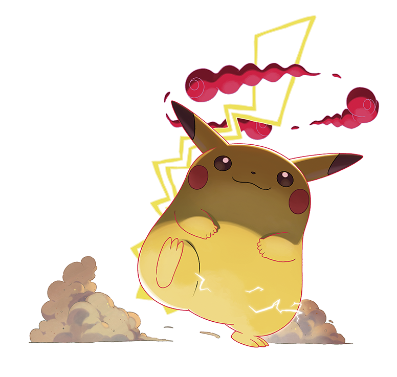 BulbaNewsNOW's tweet photo. Gigantamax Pikachu has been revealed. Pikachu's Electric-type attacks become G-Max Move, G-Max Volt Crash, which deals damage and paralyzes all opponents. Players can obtain Pikachu that can Gigantamax if they have Let's Go, Pikachu! save data. This Pikachu cannot evolve. https://t.co/LuxBR3VkWB