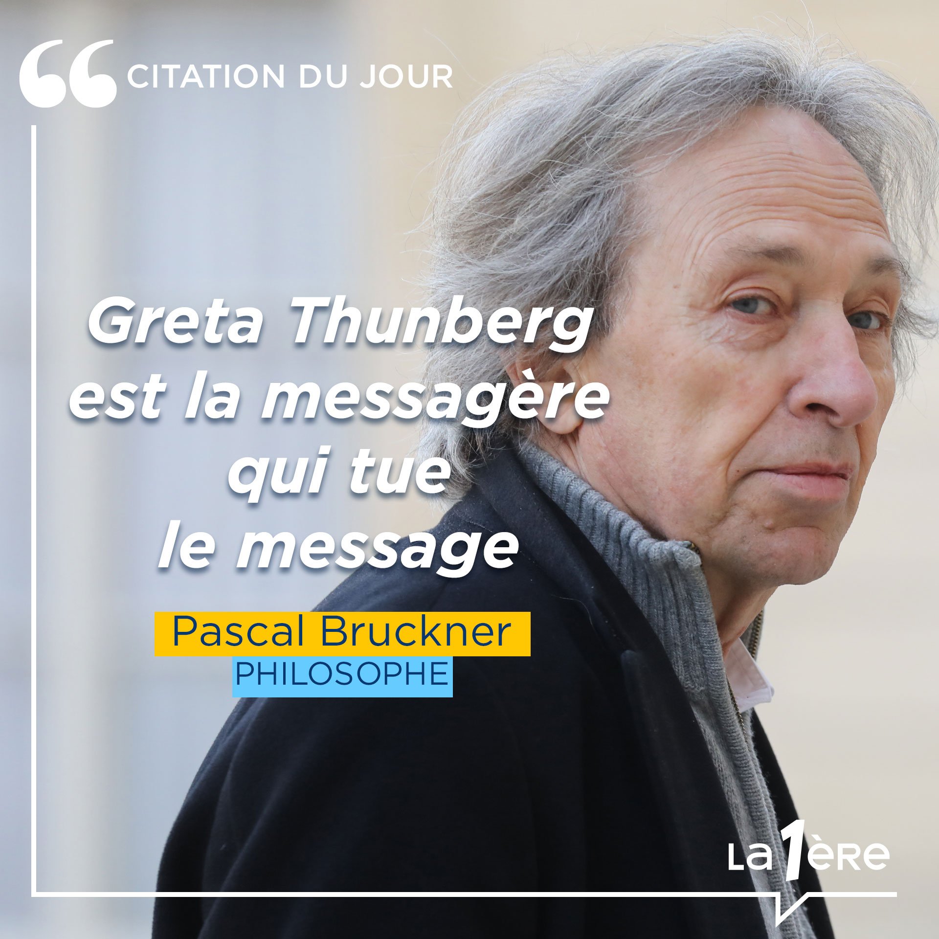 La Premiere Les Medias Rapportent Un Catastrophisme Dont Greta Thunberg Est La Chambre D Echo Il Y Avait Martine A La Plage Aujourd Hui C Est Greta Traverse L Atlantique L Essayiste Francais Pascal Bruckner
