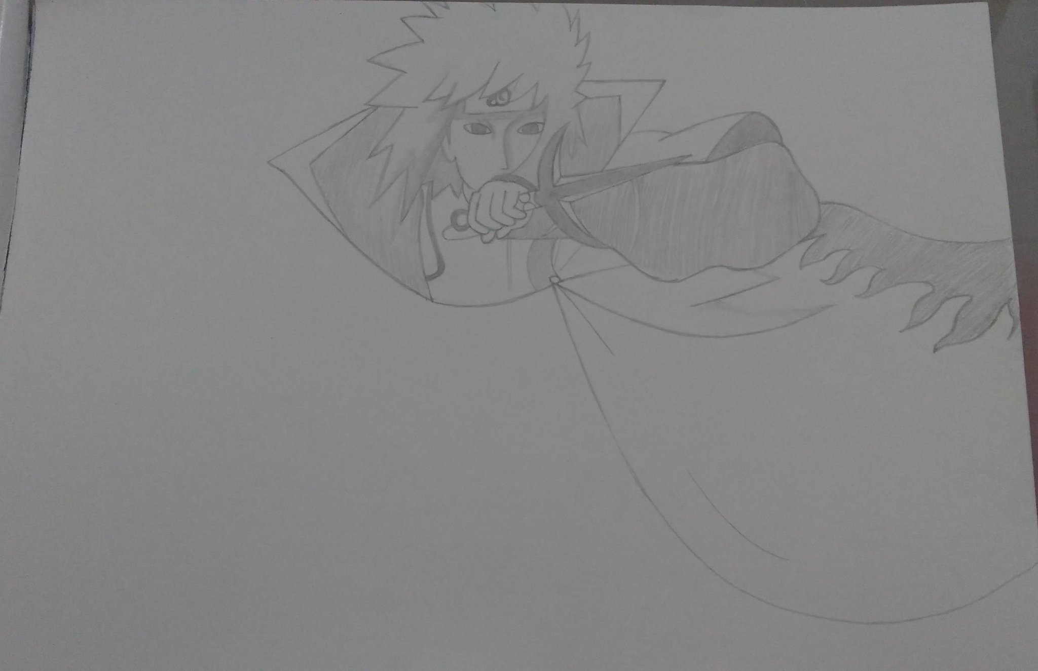 Nicky Art's on X: Desenho Minato Namikaze feito em grafite no