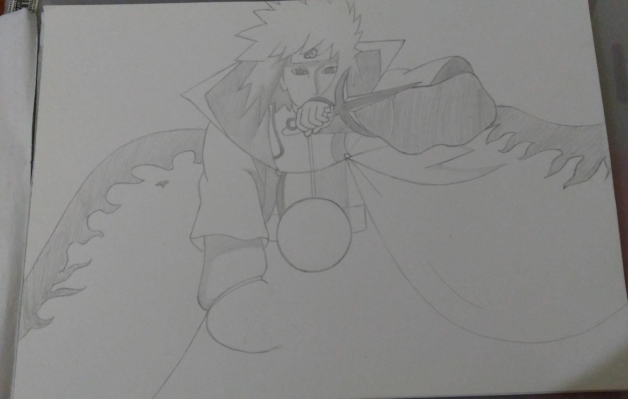 Nicky Art's on X: Desenho Minato Namikaze feito em grafite no