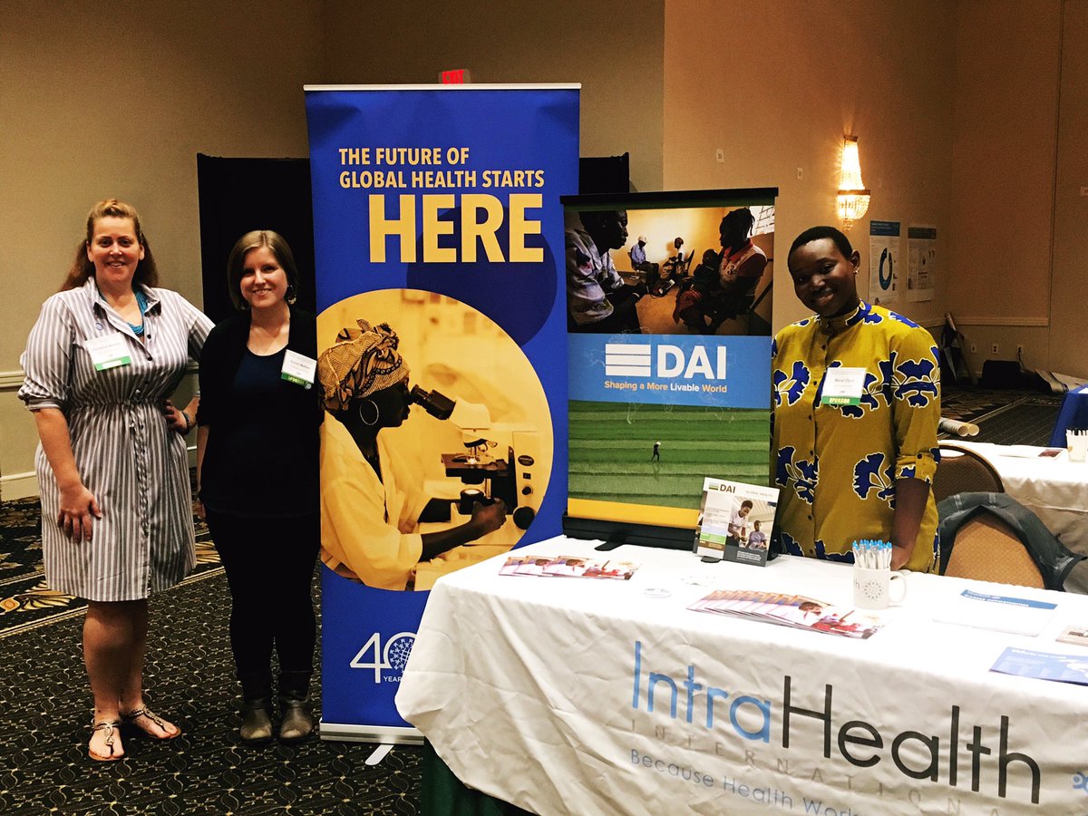 IntraHealth's tweet photo. Excited to be at #TGHC2019 with @DAIGlobal! Come see us in the ballroom #TriangleGlobalHealth @TriangleGH https://t.co/dcQr6xh0Oy