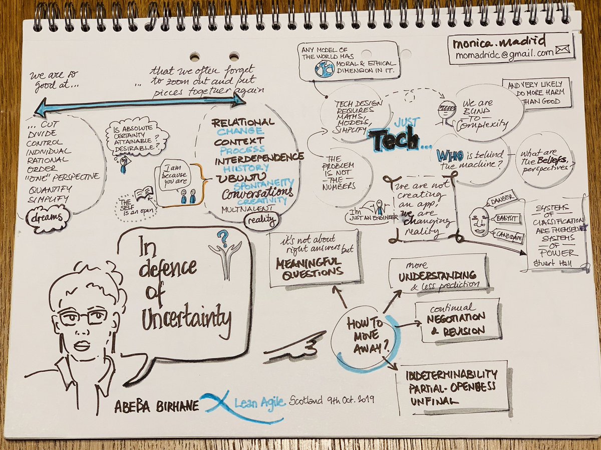 Visual notes from the opening keynote at Lean Agile Scotland 2019 Conference. Thanks @Abebab for the inspiring talk! #lascot