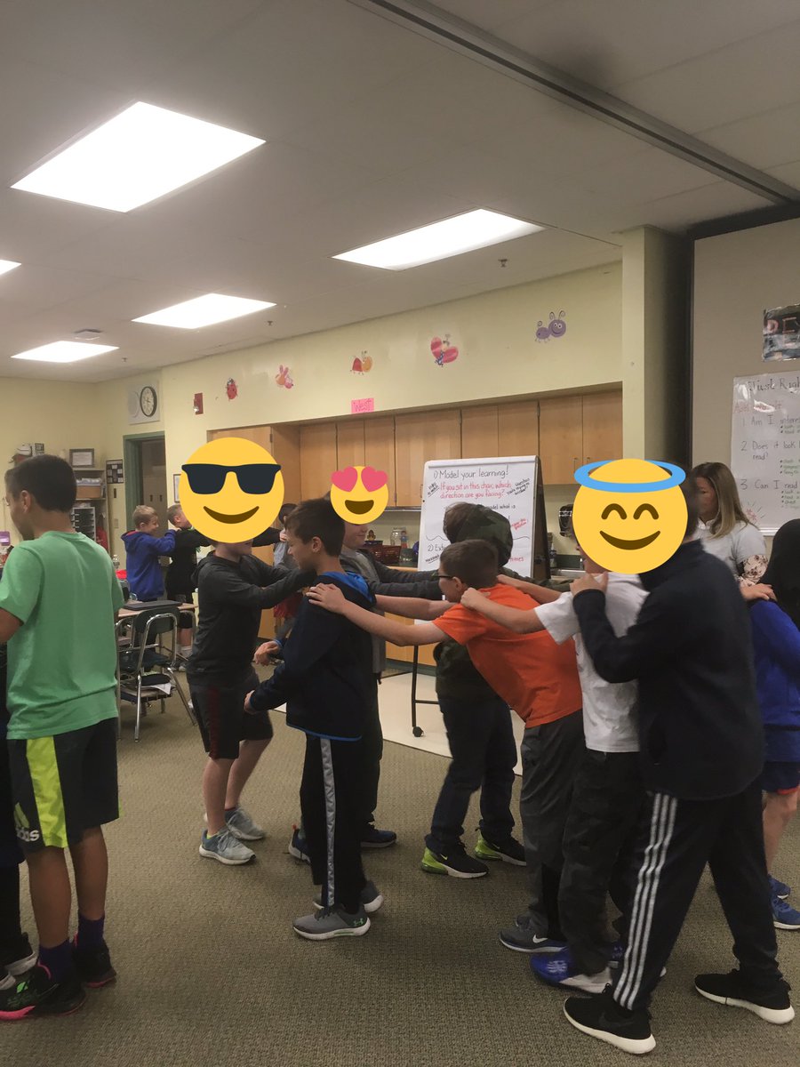 Keeping each other safe playing Backseat Driver with <a href="/MrsMarcoux/">Kelly Marcoux</a>. #rislearns