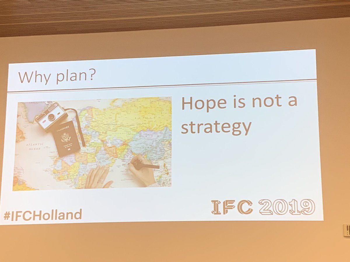 AlessiaFrisoli's tweet photo. Hope is not a strategy #HowToCreateAnEffectiveStrategy #IFC2019 #IFCHolland https://t.co/HuhEnN2ySD