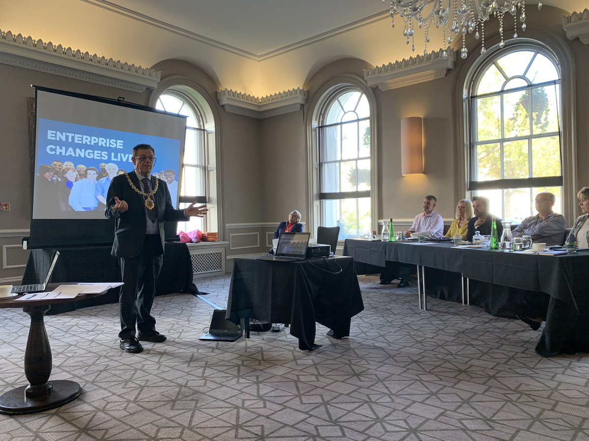 We’re delighted to welcome The Cheltenham Mayor, <a href="/Cllr_whyborn/">Cllr Roger Whyborn</a> to our event to join us in celebrating the amazing projects and the fantastic achievements of our budding #STRIVE entrepreneurs