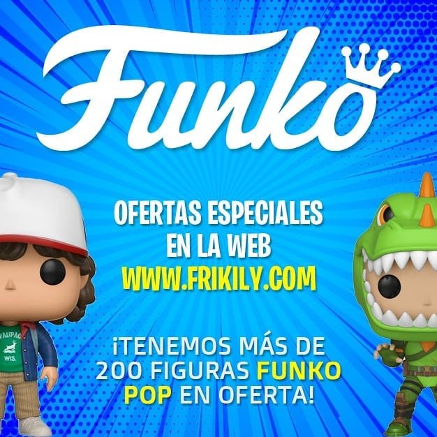 💥 ¡GRANDES OFERTAS EN FUNKO POP! 💥

Figuras Funko Pop desde 3,95€
👇👇👇👇
frikily.com/ofertas/

¡Entra ahora y descubre todas las ofertas en Figuras Funko Pop! Tenemos envíos en 24 horas a península y GRATIS en pedidos superiores a 69€.

#Funko #FunkoPop #Ofertas #Frikily