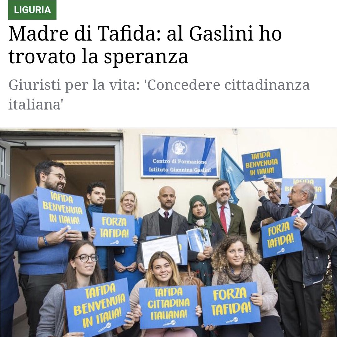 jacopocoghe's tweet photo. 🔴TAFIDA È ARRIVATA IN ITALIA
Tafida, la bimba di 5 anni gravemente malata alla quale in Gran Bretagna volevano sospendere le cure, è atterrata a Genova e trasportata all’Ospedale Gaslini.
Siamo fieri, come italiani, di aver ridato dignità e speranza a questa piccola❤️ 🇮🇹 https://t.co/WwbzKTIG1r