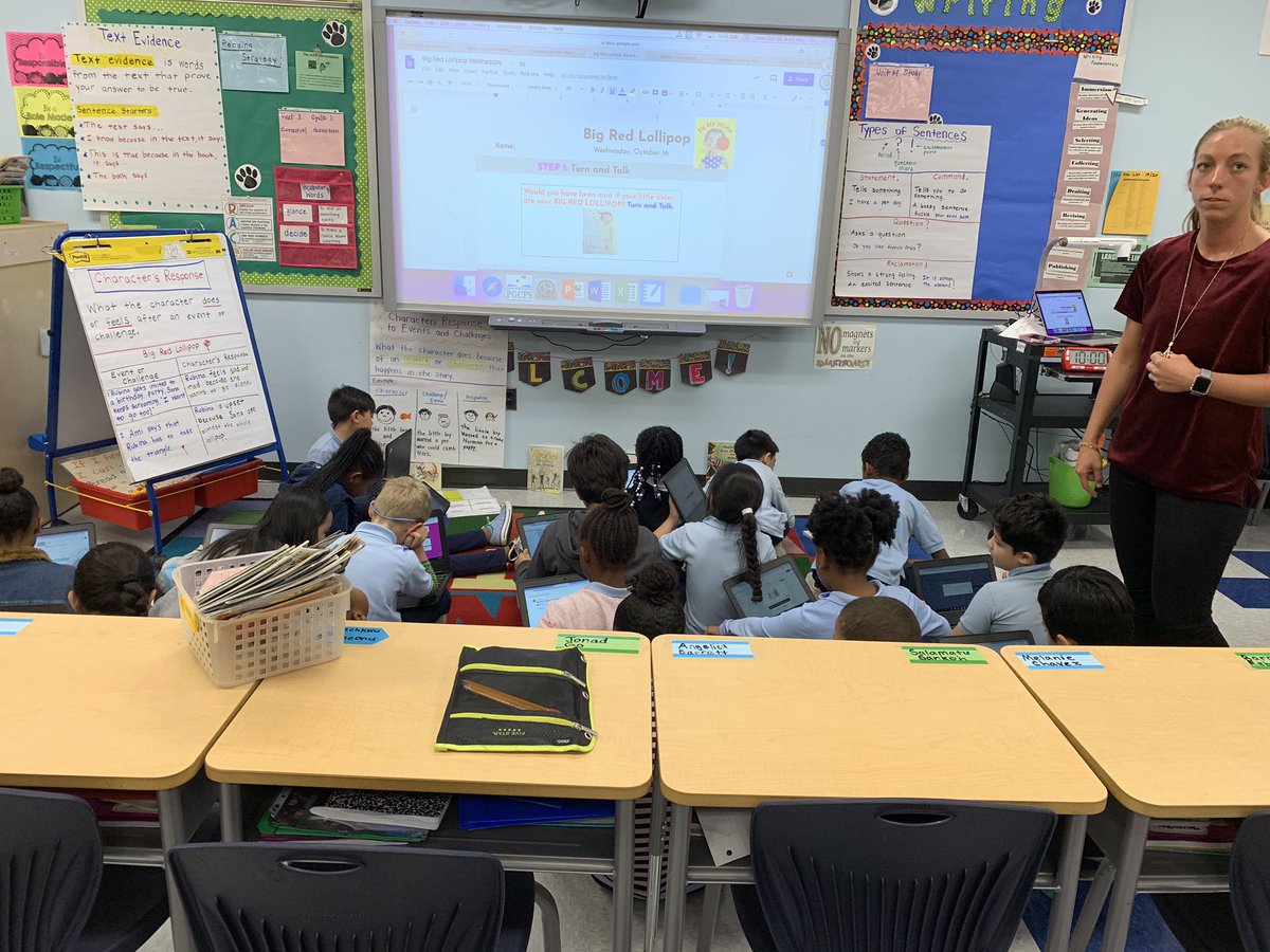 ESOL_Odyssey's tweet photo. At Indian Queen ES to see Ms. Martin using technology to support language growth in her classroom! #ELLEdTech @PrincipalMcCall #ESOLshine @PGCPSESOL #ESOLinAction https://t.co/wnGYRGHUoD